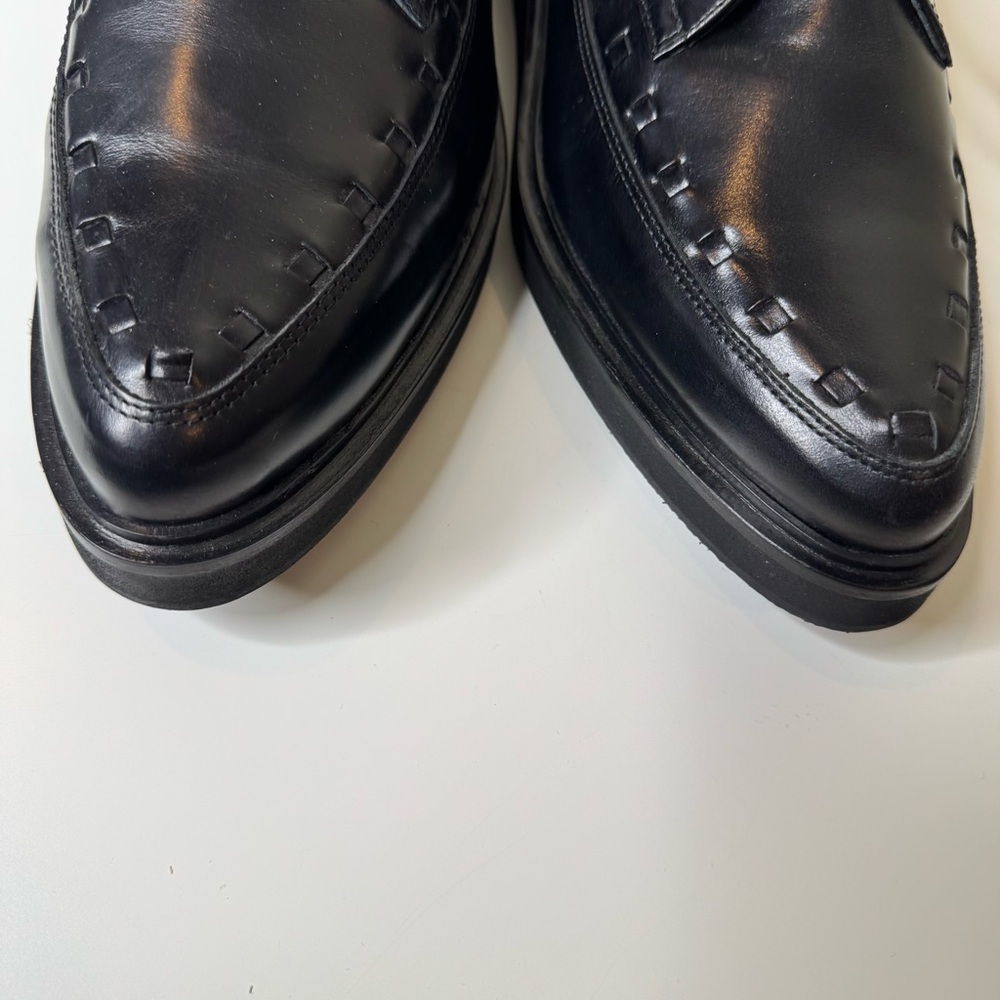 ALL SAINTS Black Topper Pointed Toe Derby Dress Shoes Mens eu 46 NWOT - Picture 15 of 15